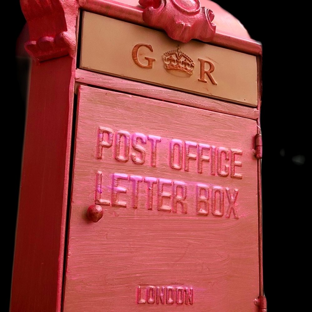 Classic Pink Post Office Letter Box